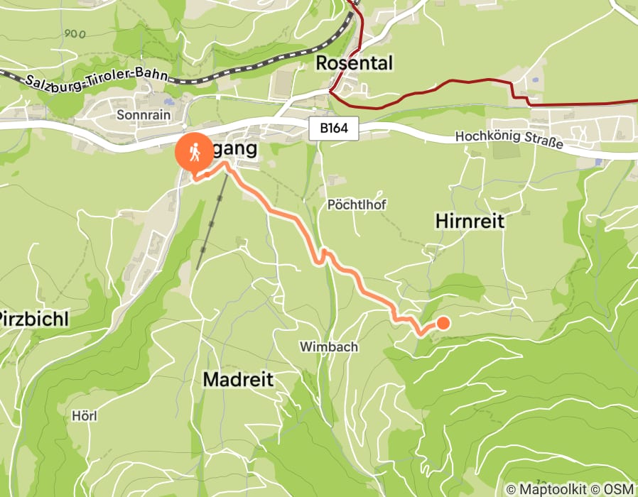 Karte der Tour