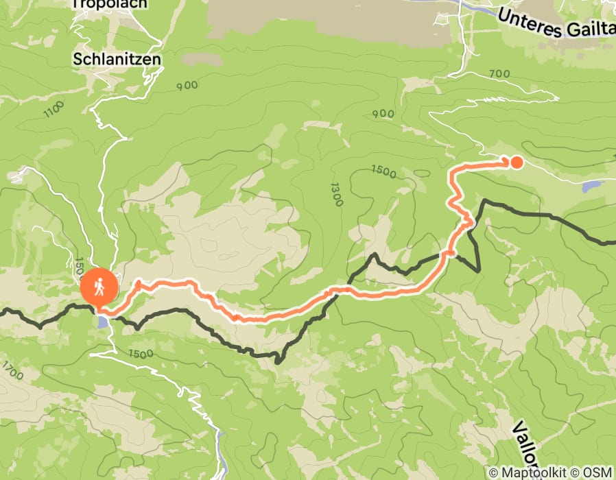 Karte der Tour