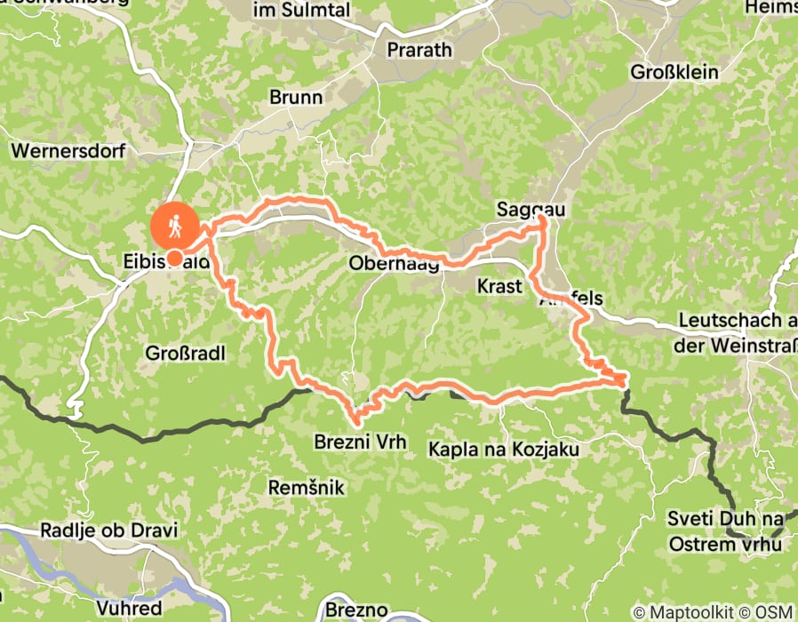 Karte der Tour