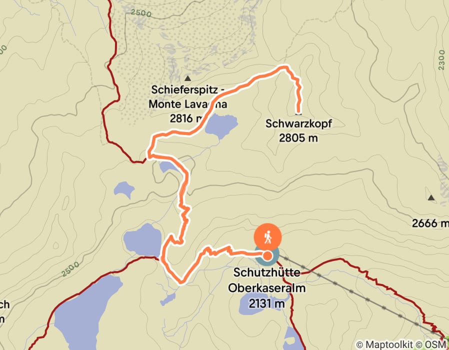Karte der Tour
