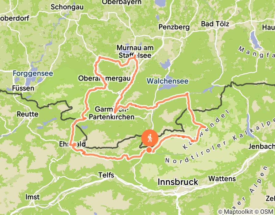 Karte der Tour