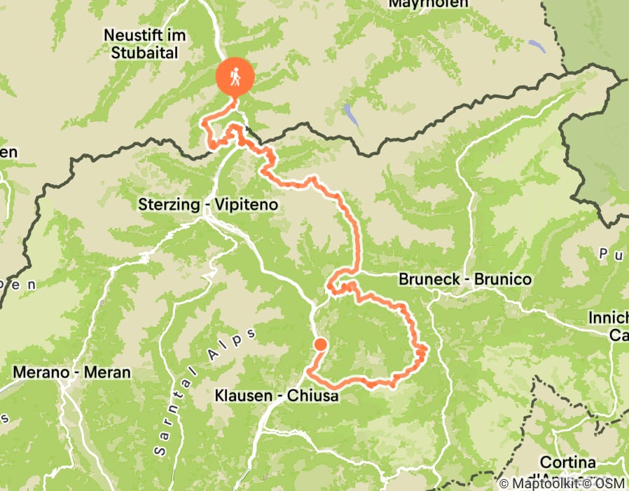 Karte der Tour