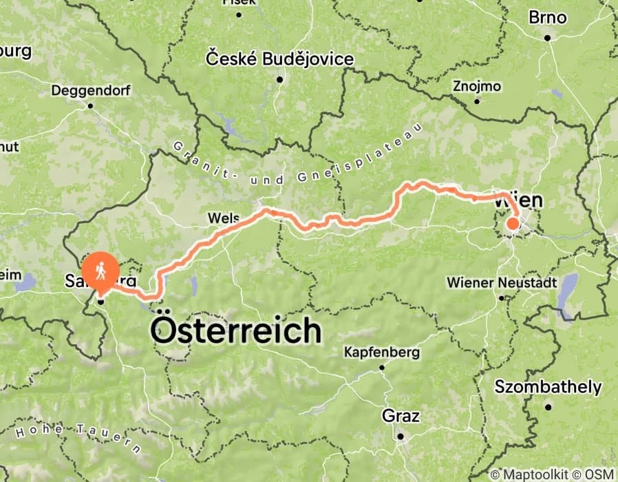 Karte der Tour