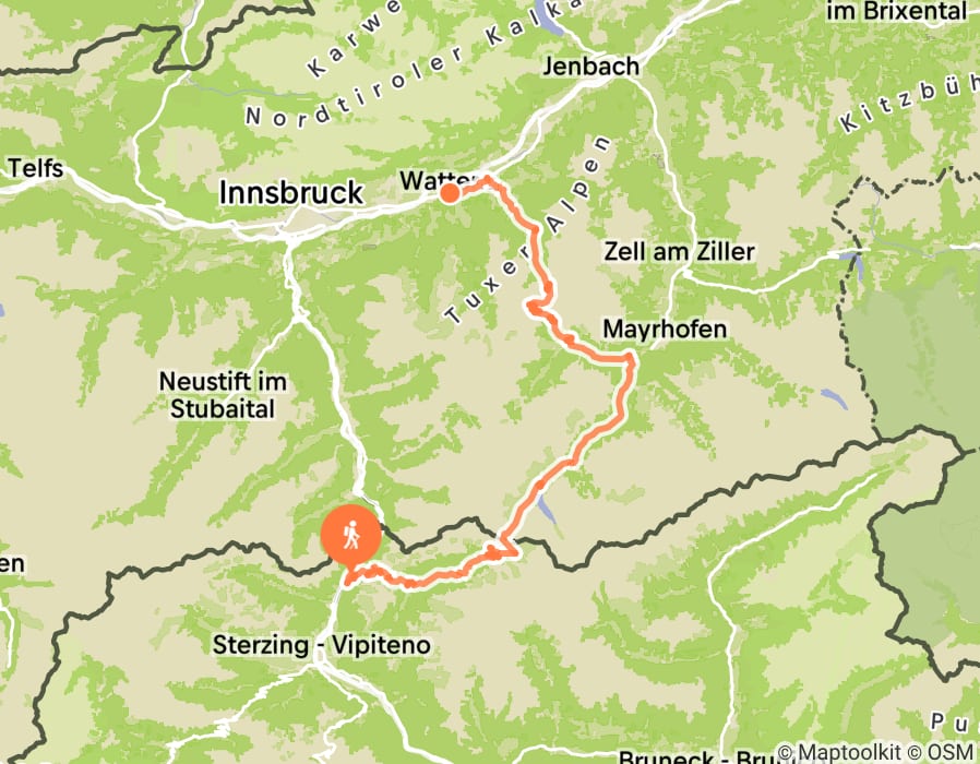 Karte der Tour