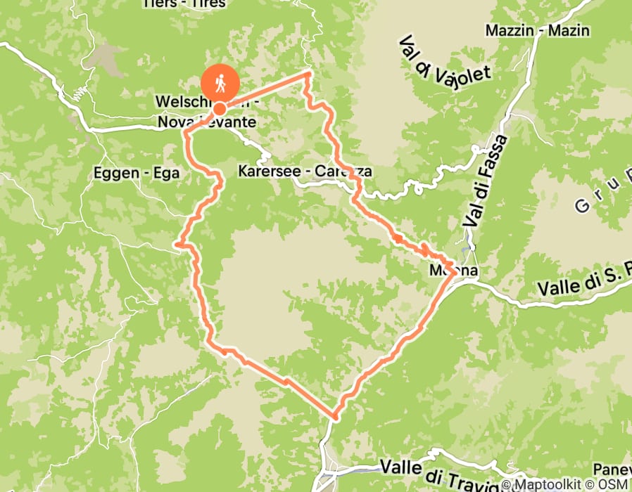 Karte der Tour
