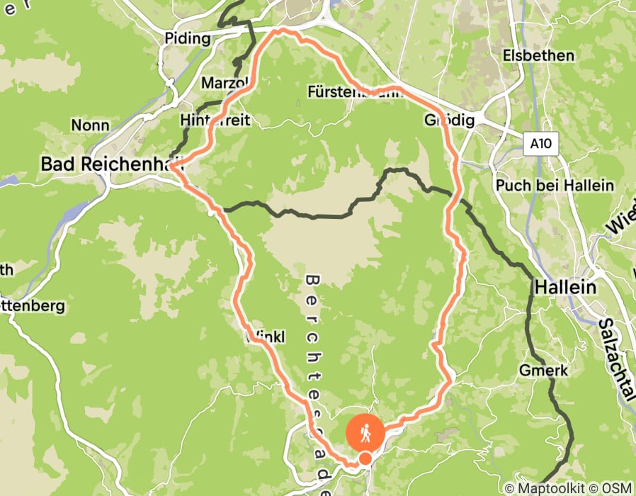 Karte der Tour