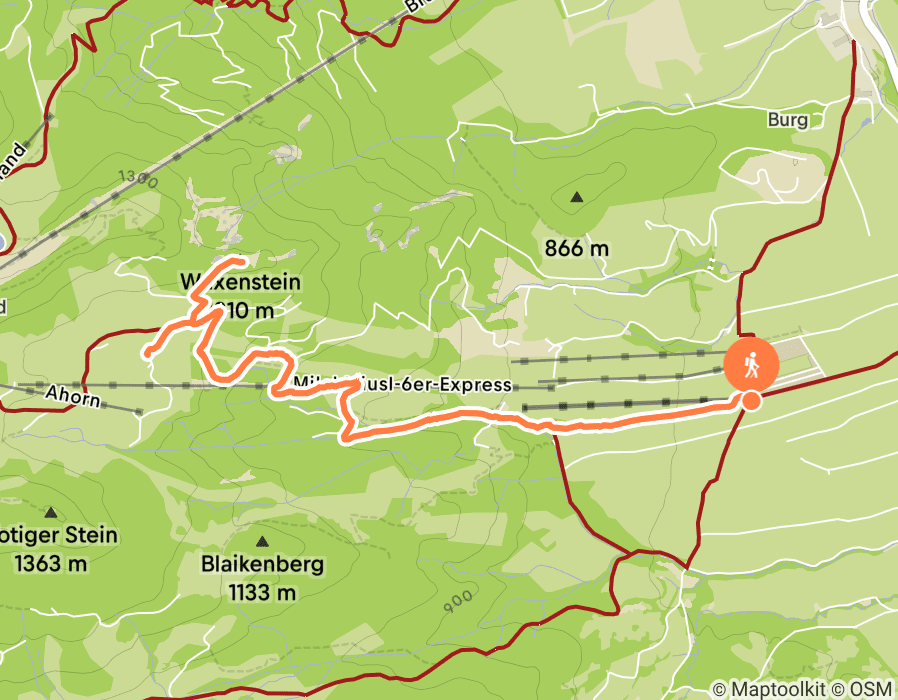 Karte der Tour