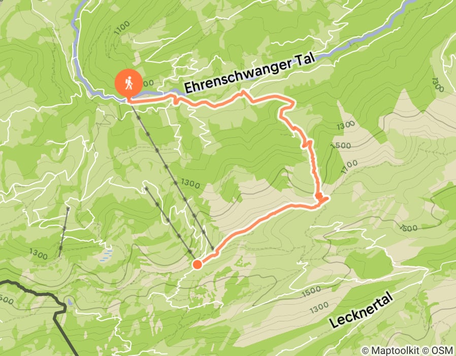 Karte der Tour