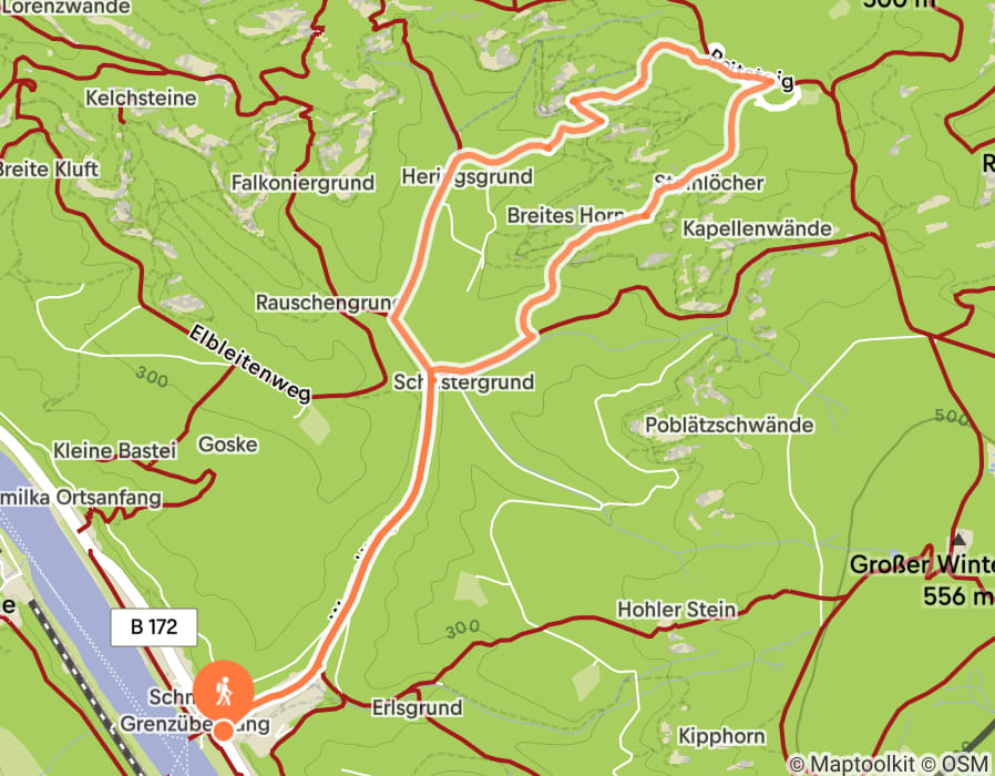 Karte der Tour