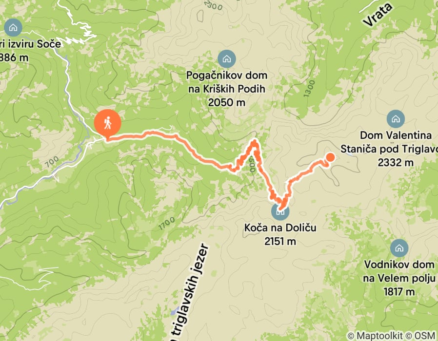 Karte der Tour