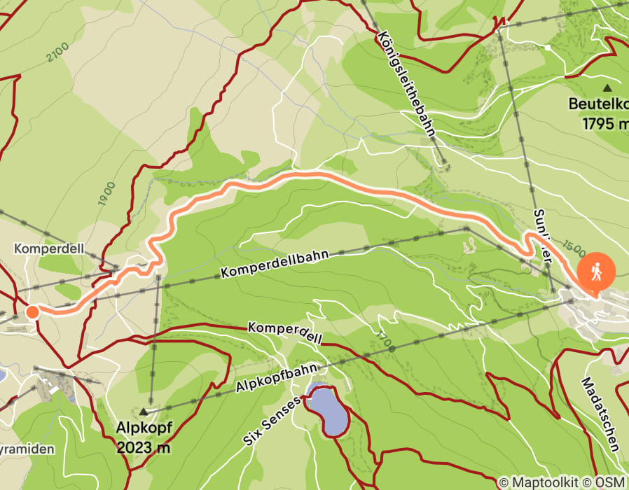 Karte der Tour