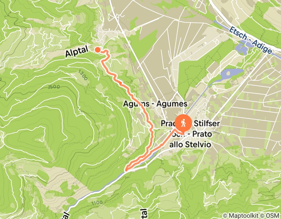 Karte der Tour