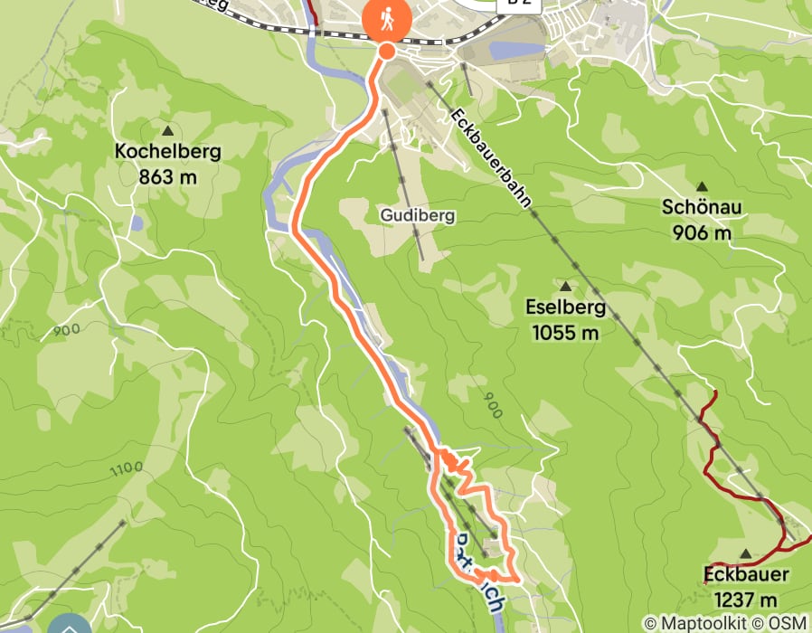 Karte der Tour