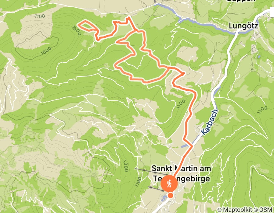 Karte der Tour
