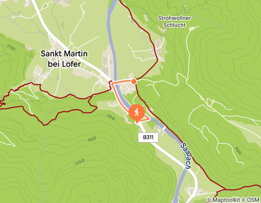 Karte der Tour