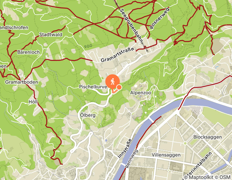 Karte der Tour