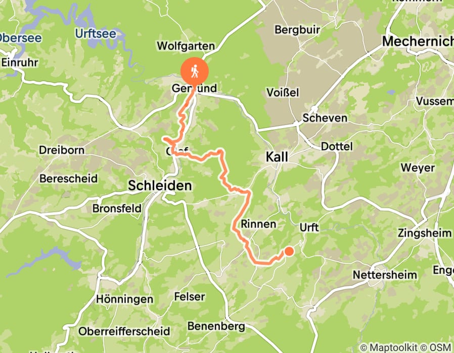 Karte der Tour
