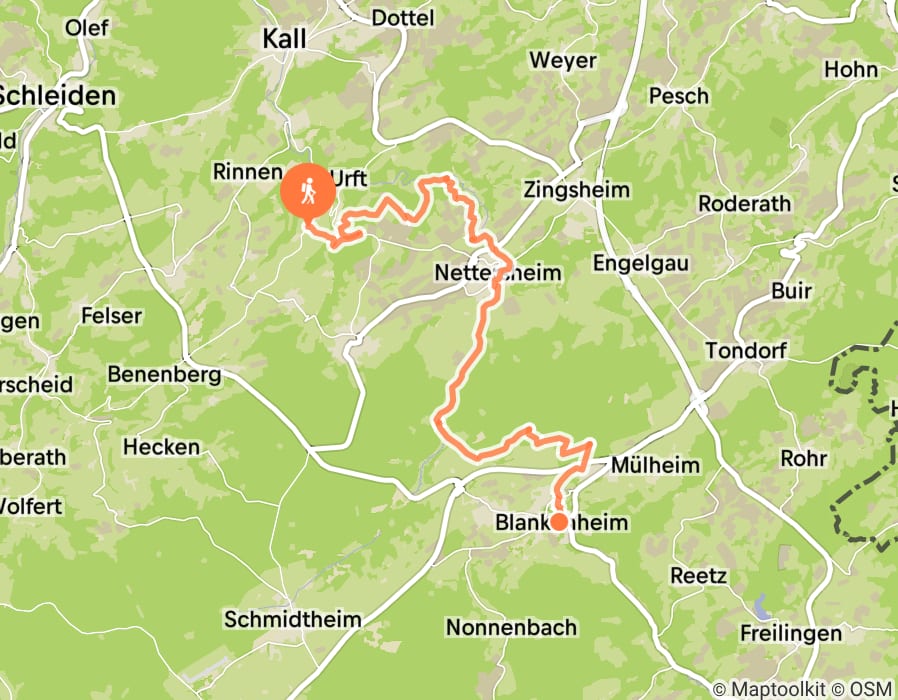 Karte der Tour
