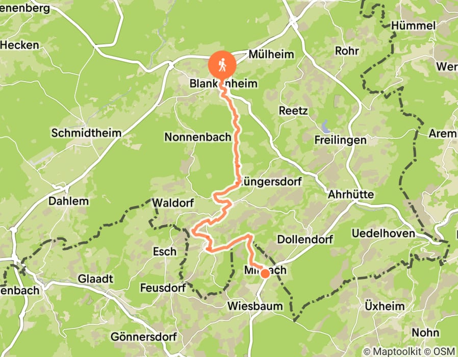Karte der Tour