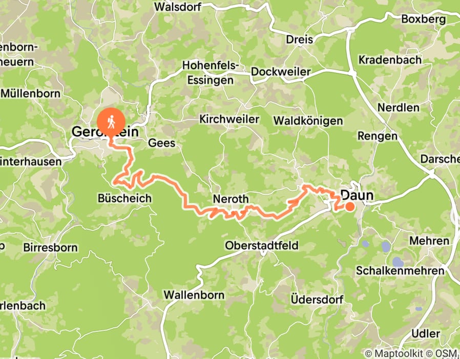 Karte der Tour