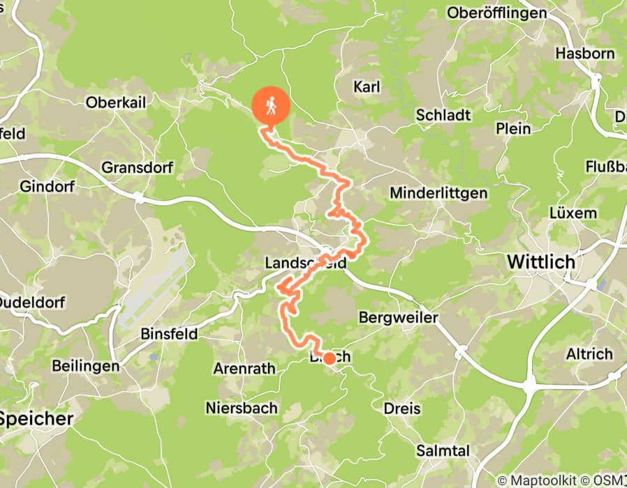 Karte der Tour