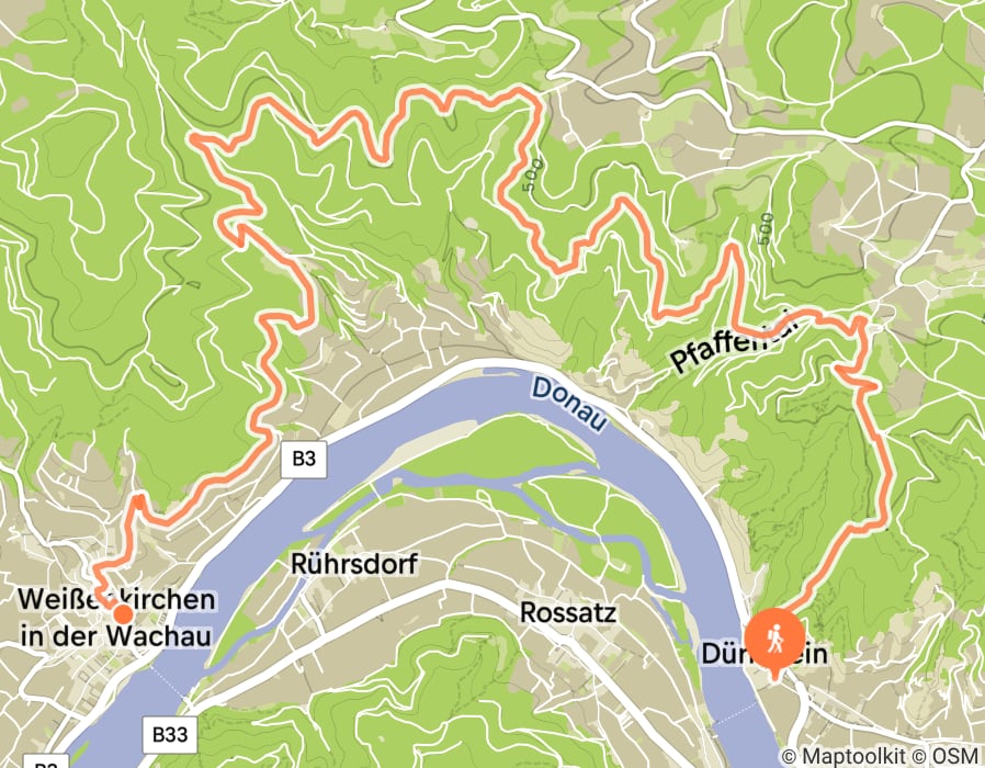 Karte der Tour
