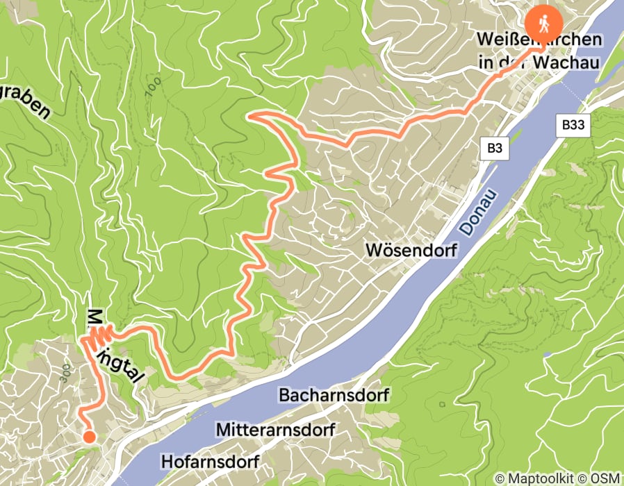 Karte der Tour