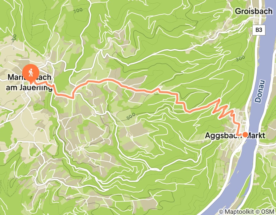 Karte der Tour