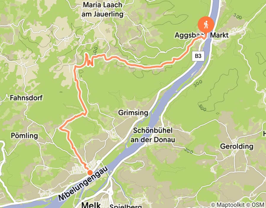 Karte der Tour