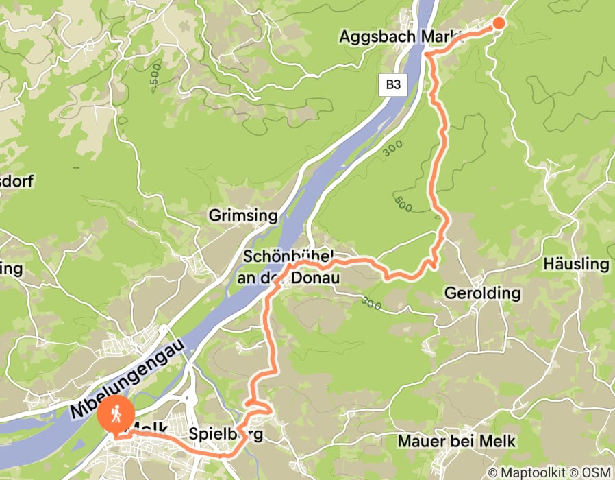 Karte der Tour