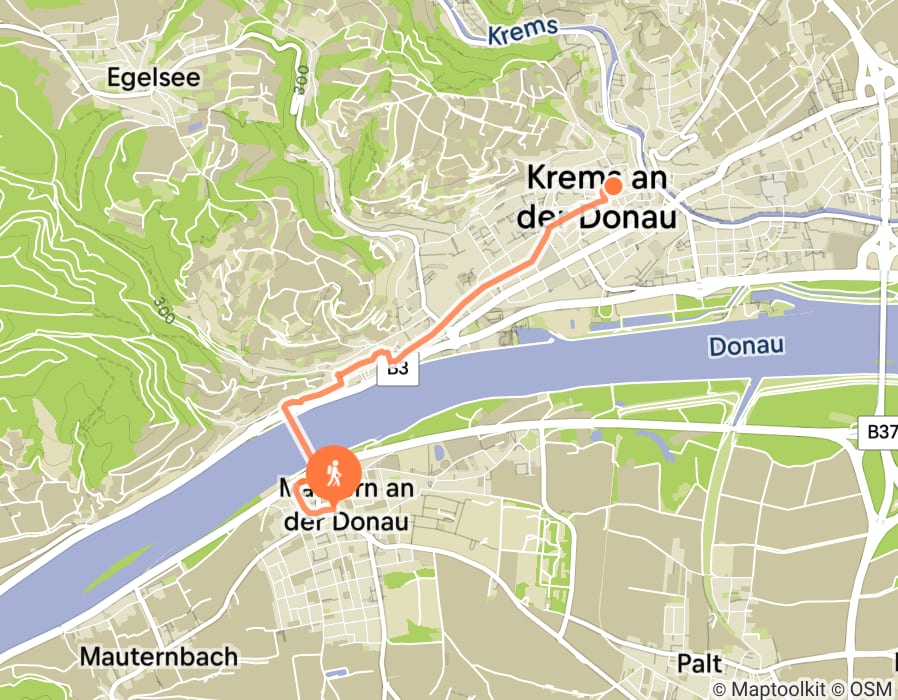 Karte der Tour