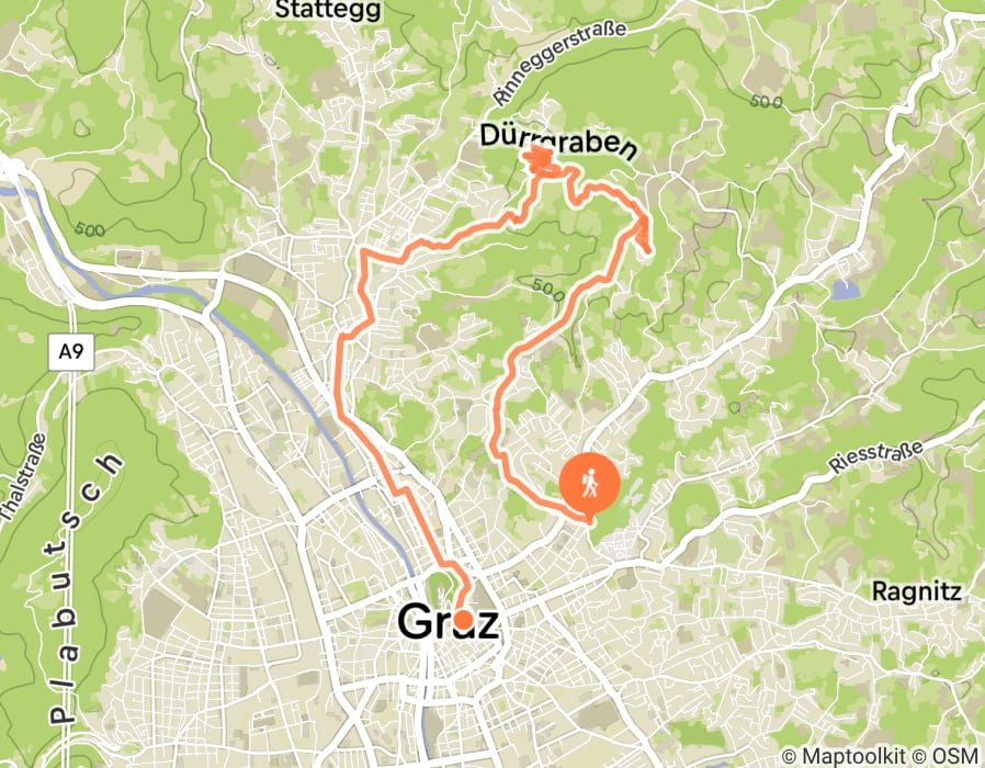 Karte der Tour