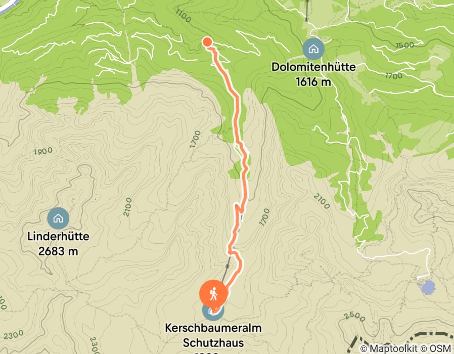 Karte der Tour