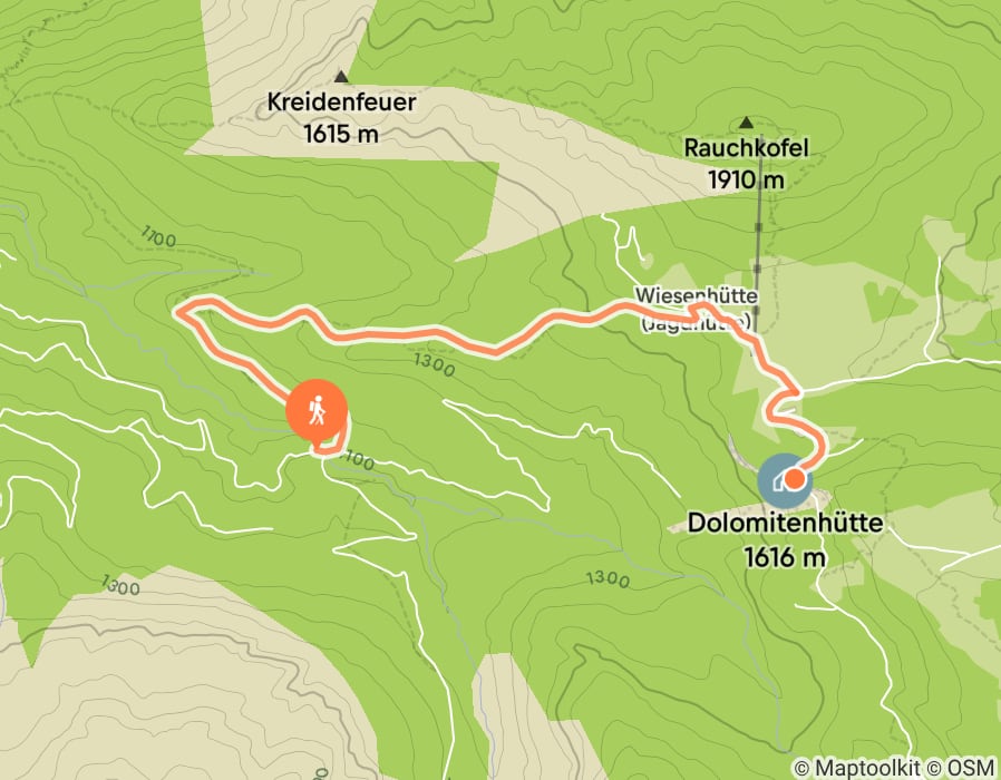 Karte der Tour
