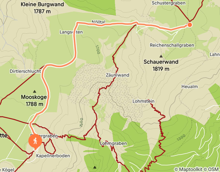 Karte der Tour