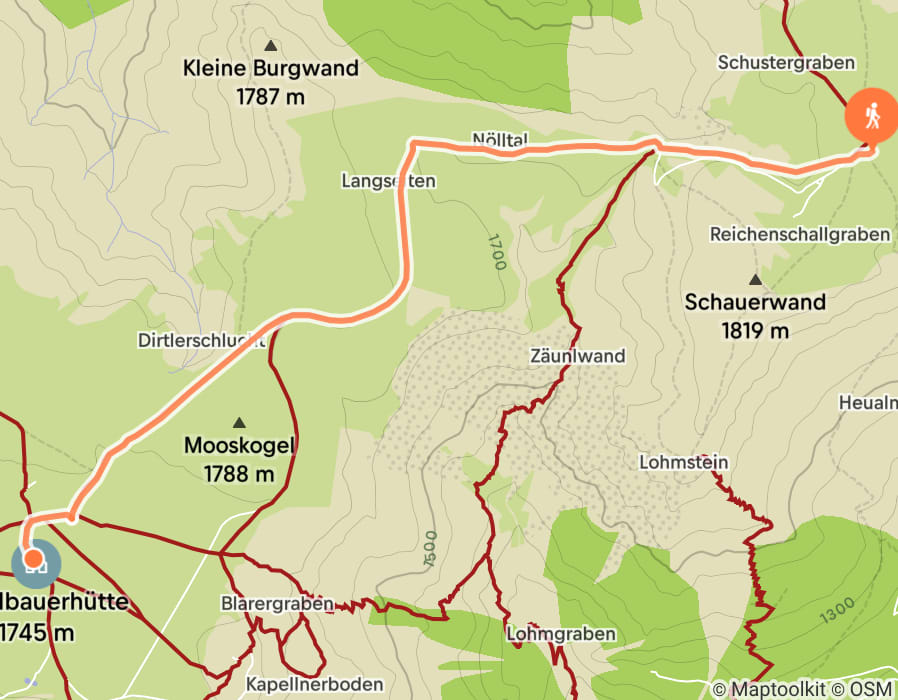 Karte der Tour