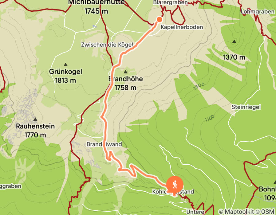 Karte der Tour