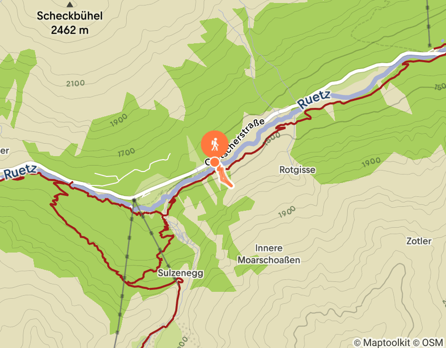 Karte der Tour