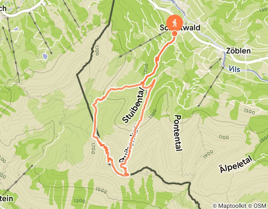 Karte der Tour