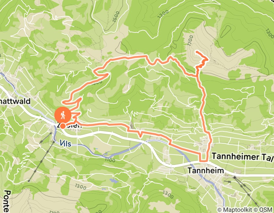 Karte der Tour