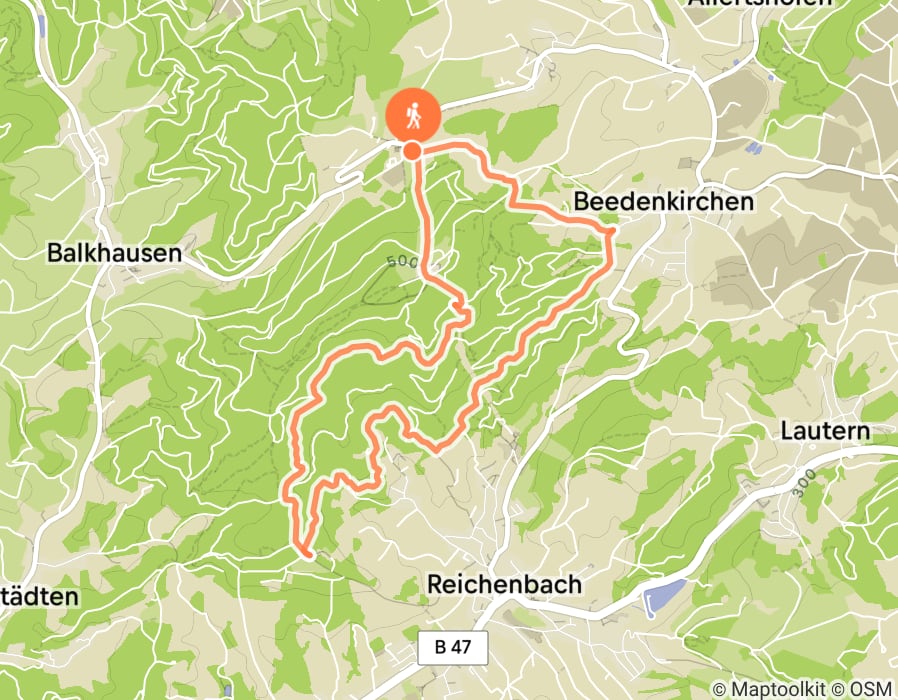 Karte der Tour
