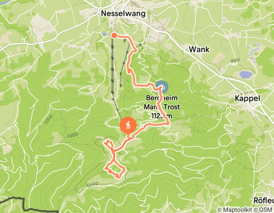 Karte der Tour