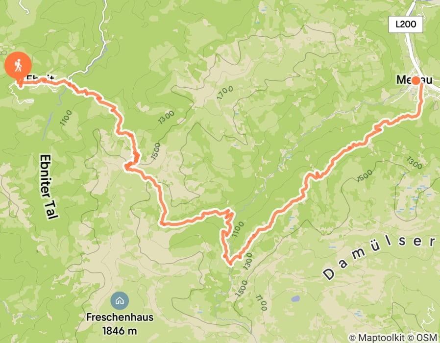 Karte der Tour