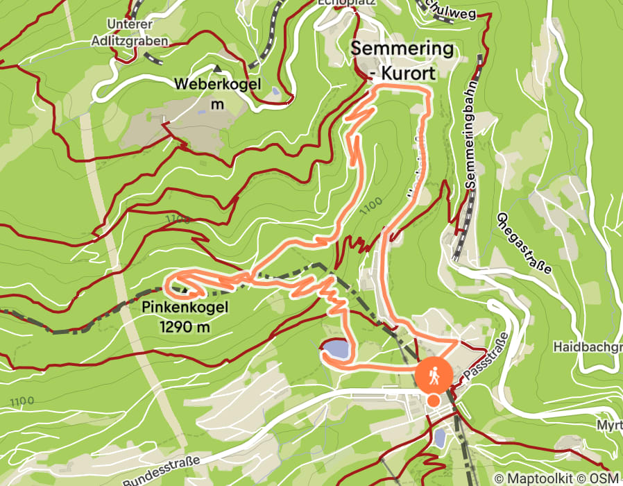 Karte der Tour