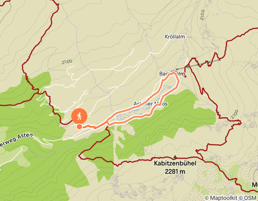 Karte der Tour