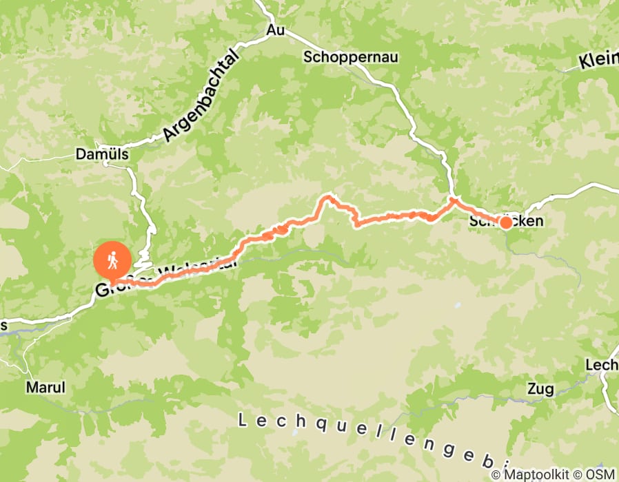 Karte der Tour