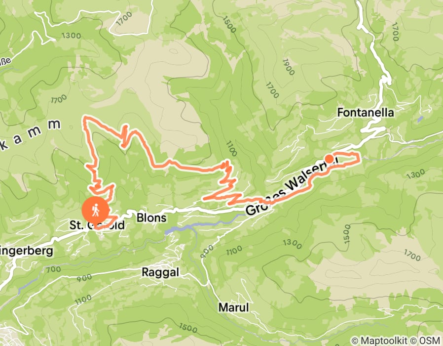 Karte der Tour
