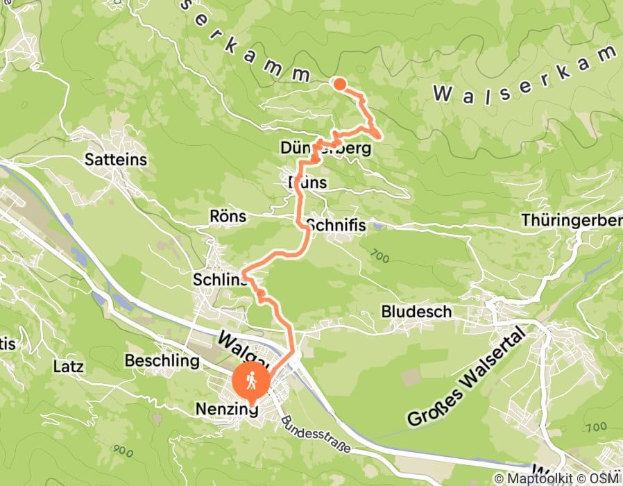 Karte der Tour