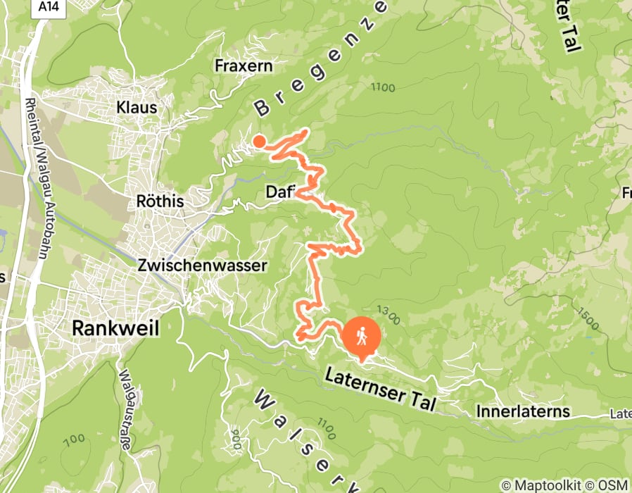 Karte der Tour
