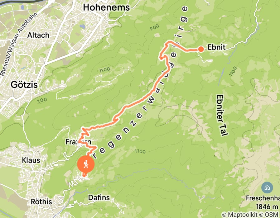 Karte der Tour